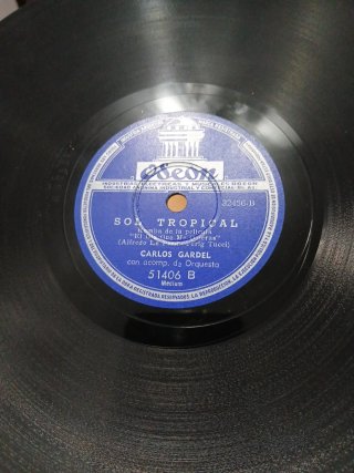 Discos de pizarra  Carlos Gardel.