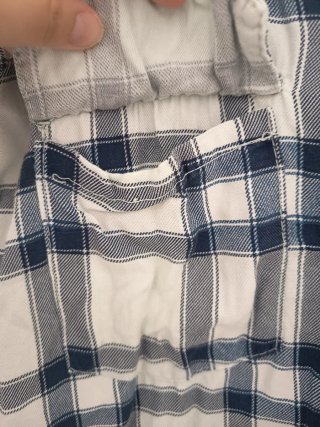 Camisa cuadros azul y blanco