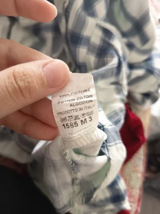 Camisa cuadros azul y blanco