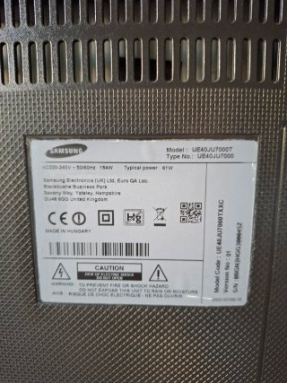 Samsung Smart TV 40 4K UHD + 2 mandos