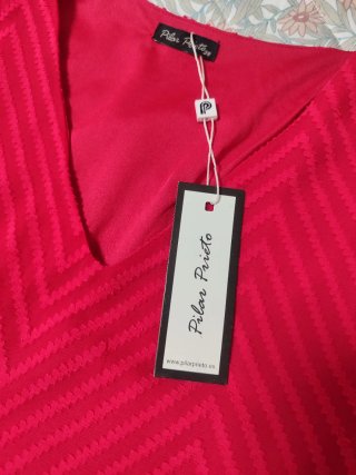 Blusa sin mangas Pilar Prieto Roja