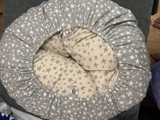 Almohada Embarazo Estrellas Gris