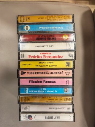 Lote 12 Casetes Antiguos Flamenco y Sevillanas