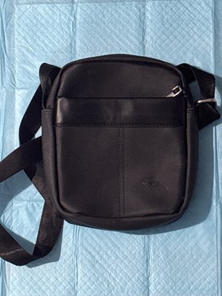 Bandolera negra piel