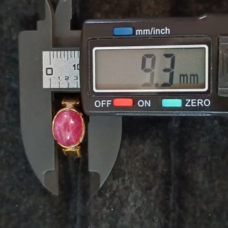 Anillo Plata con Rubí Natural