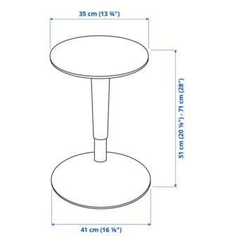 Taburete regulable Ikea Nilserik