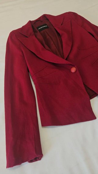 Chaqueta Emporio Armani Granate Lana y Viscosa T40