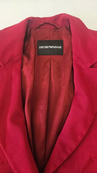 Chaqueta Emporio Armani Granate Lana y Viscosa T40