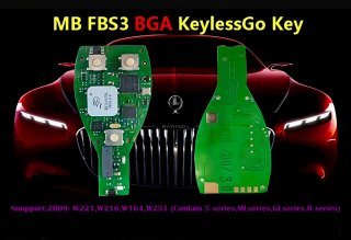 Llave Xhorse VVDI MB FBS3 BGA KeylessGo 315/433MHz