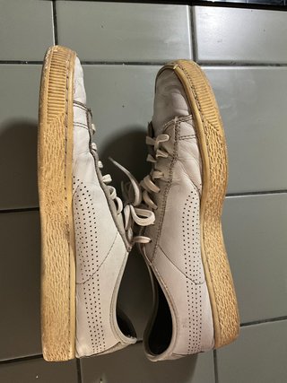 Puma Basket Talla 40 Beige/Blanco