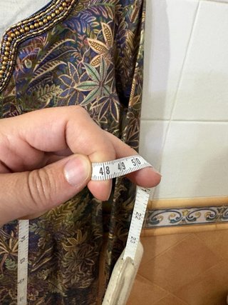 Vestido estampado mujer manga larga XL