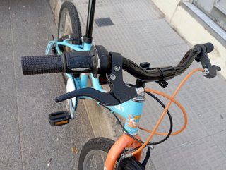 Bicicleta Btwin 20 Azul y Naranja