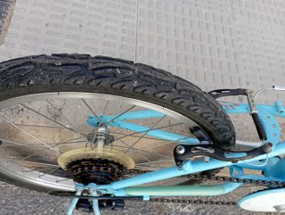 Bicicleta Btwin 20 Azul y Naranja