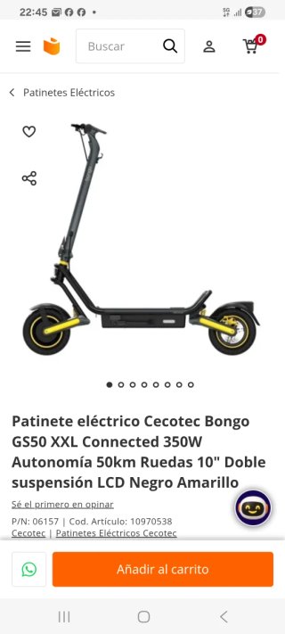 Patinete Eléctrico Cecotec Bongo