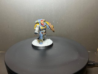 Warhammer Space Wolf Figura Pintada