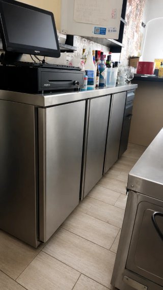 Botellero/Refrigerador Bajo Mostrador Acero Inoxid