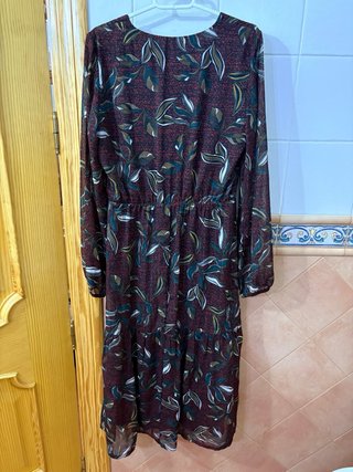 Vestido Kiabi estampado hojas talla 38