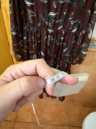 Vestido Kiabi estampado hojas talla 38