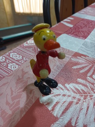 Juguete de Madera Antiguo Pato de la marca goula