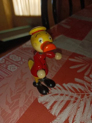 Juguete de Madera Antiguo Pato de la marca goula