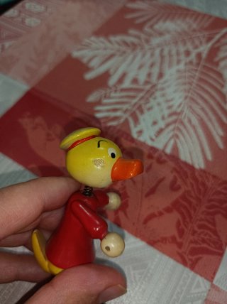 Juguete de Madera Antiguo Pato de la marca goula