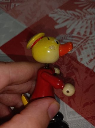 Juguete de Madera Antiguo Pato de la marca goula