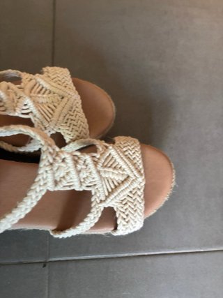 Sandalias Xti Talla 37 Beige/Blanco