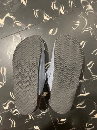 Zuecos Natura Talla 36 Azul Forro Peludo