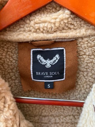 Chaqueta aviador Brave Soul S ante sintético