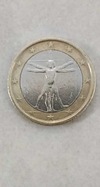 MONEDA DE 1 EURO ITALIA CON ERROR DE ACUÑACIÓN