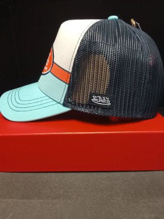 Gorra Von Dutch blanca y azul
