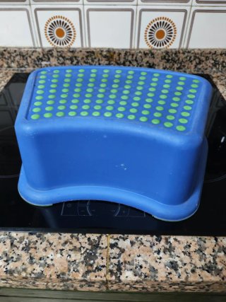 Taburete Ikea Azul y Verde