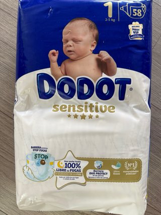 Pañales Dodot Talla 1 (90 + 58 uds)
