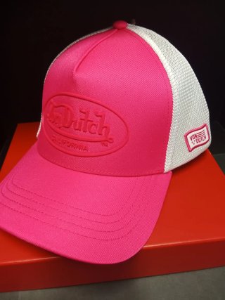 Gorra Von Dutch Rosa y Blanca