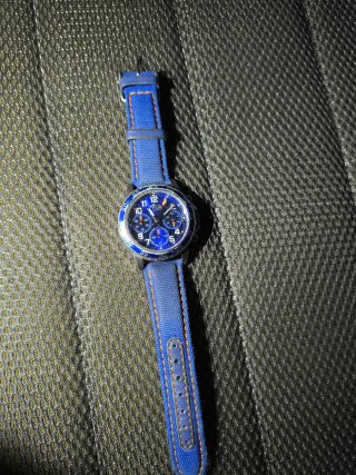 Reloj LOTUS Cronógrafo Azul y Plateado