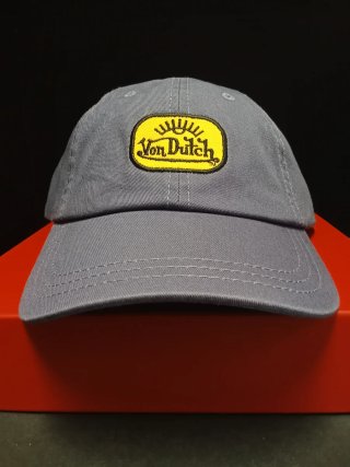 Gorra Von Dutch Gris con Logo Amarillo