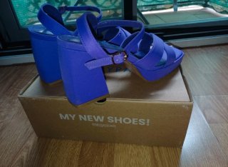 Tacones Marypaz Morados Talla 40