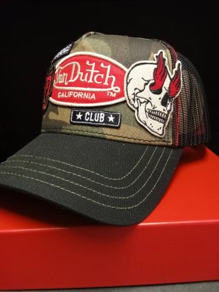 Gorra Von Dutch Camuflaje Skull Club