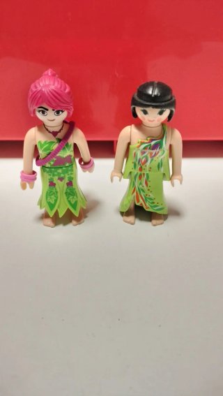 Figuras Playmobil Niñas Vestido Verde