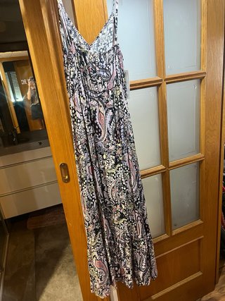 Vestido largo estampado floral