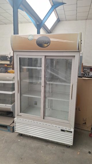 Frigorífico expositor doble puerta cristal