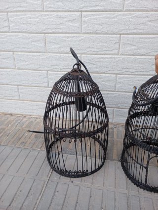 Lámparas Jaula Pájaros Caseras