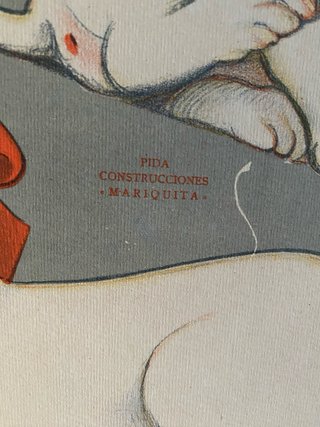 recortable antiguo ilustrado por Xaudaró