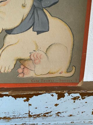 recortable antiguo ilustrado por Xaudaró