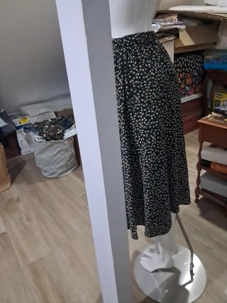 Falda larga estampada