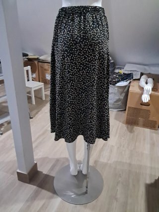 Falda larga estampada