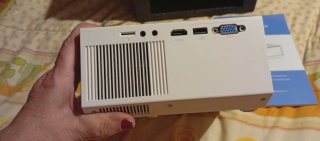 Proyector Wifi Azul y Blanco
