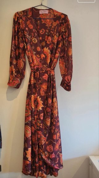 Vestido Juan Avellaneda Talla 42 Estampado