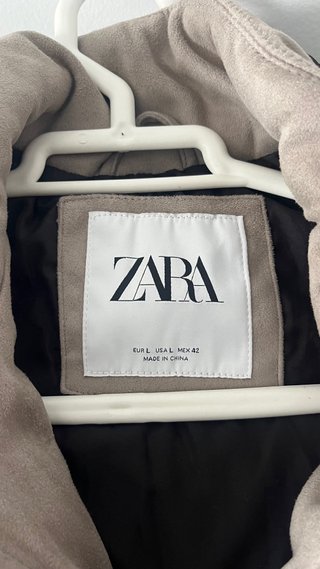 Chaqueta acolchada Zara beige hombre