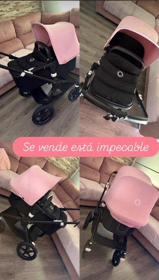 Carro Bugaboo Negro y Rosa